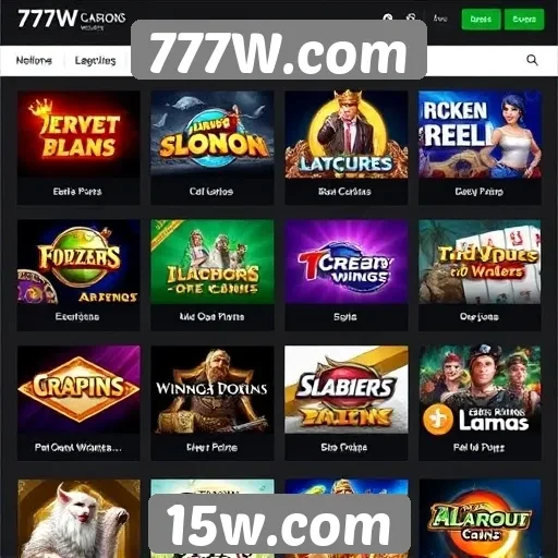 Exploração de jogos populares na plataforma 777W.com